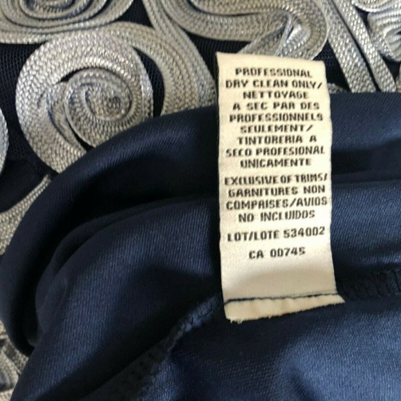 JS COLLECTIONS Soutache Mesh Trumpet Evening Dress - Picture 5 of 8